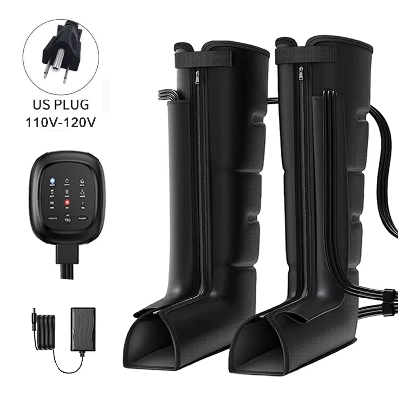 Air Compression Circulation Leg Massage Air Pressure Recovery Boots Power Pump Lymphatic Drainage Device Professional Athletes