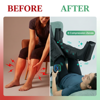 Air Compression Leg Recovery System Foot Massager for Circulation and Relaxation Calf Massage Muscle Pain Relief Device — Before & After