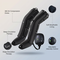 Air Compression Leg Recovery System Foot Massager for Circulation and Relaxation Calf Massage Muscle Pain Relief Device — infographic