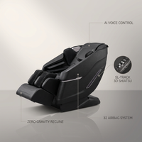 Full Body Massage Chair Zero Gravity 3D Shiatsu Recliner Sl-Track Heat, AI Voice — infographic