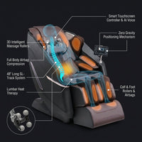 Full Body Massage Chair Zero Gravity 3D Shiatsu Recliner Sl-Track Heat, AI Voice — How It Works