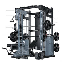Home Gym Smith Machine Cable Crossover Weightlifting Sports Training — How It Works
