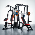 Home Gym Smith Machine with 138LB Weight Stack, Leg Press & LAT Station for Full Body Workouts